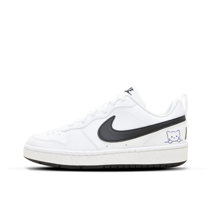 Nike Nike Court Borough Haki Mismatched Abrasion Resistant Slip Resistant Low top Skateboard Shoes Women's White