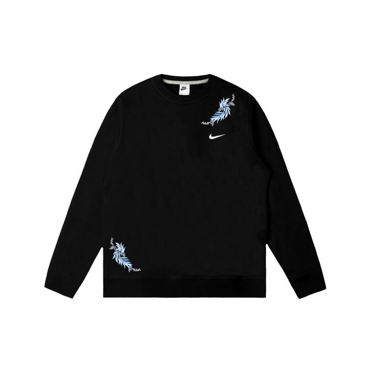 Nike Nike Club Sweatshirts Men's Black Crew Neck Moderate Regular