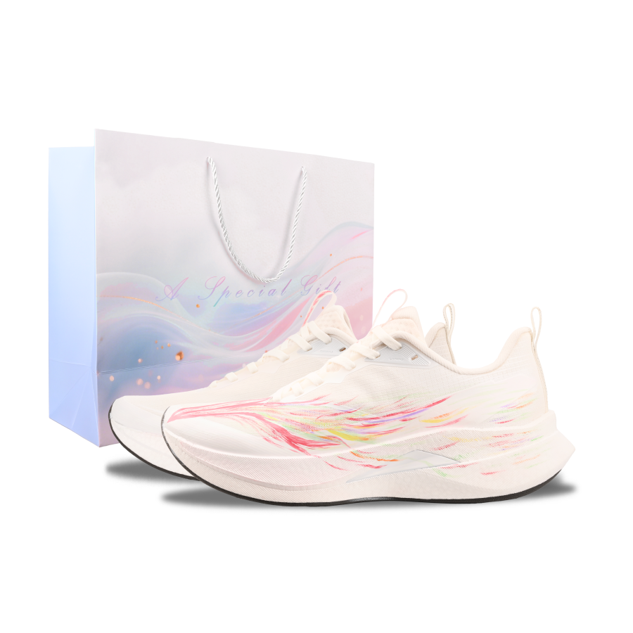 Li-Ning Li Ning Red Hare 9 PRO Casual Physical Fitness Test & Exam Racing City Commuting Running Shoes Unisex White