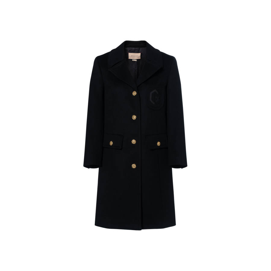 GUCCI GUCCI Double G Embroidery Coat