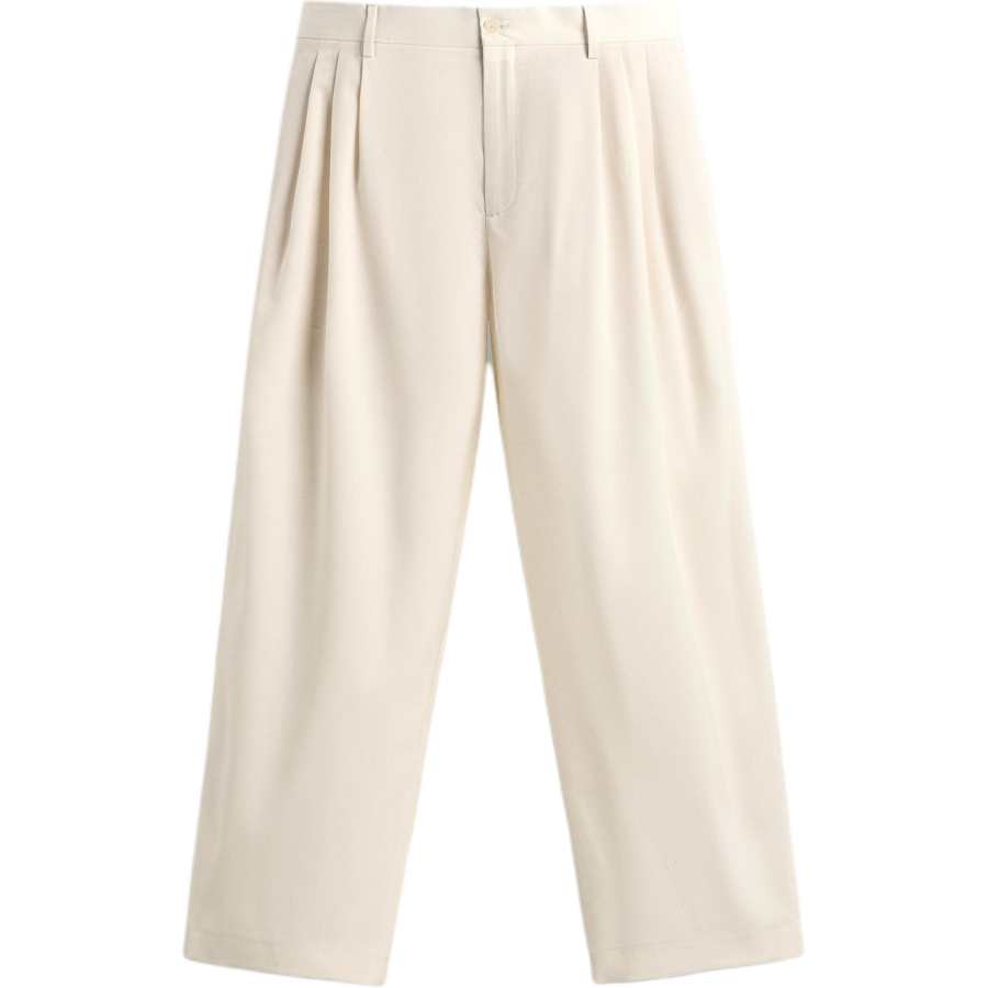 ZARA Casual Pants Unisex White Moderate Straight Fit Pants
