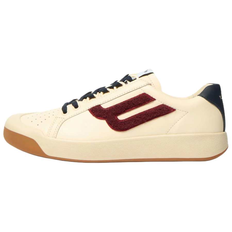 BALLY Tennis Capsule Leather Low top Skateboard Shoes Women's Ivory White