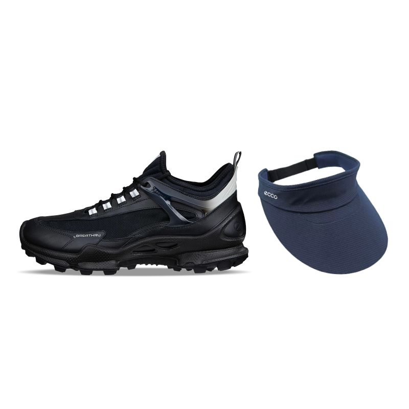 Ecco Biom C Trail Cow Leather Low top Casual Shoes Men's Black
