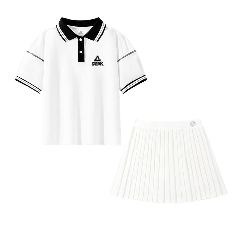 PEAK PEAK Kids Two Piece Skirt Sets Lapel Thin Short