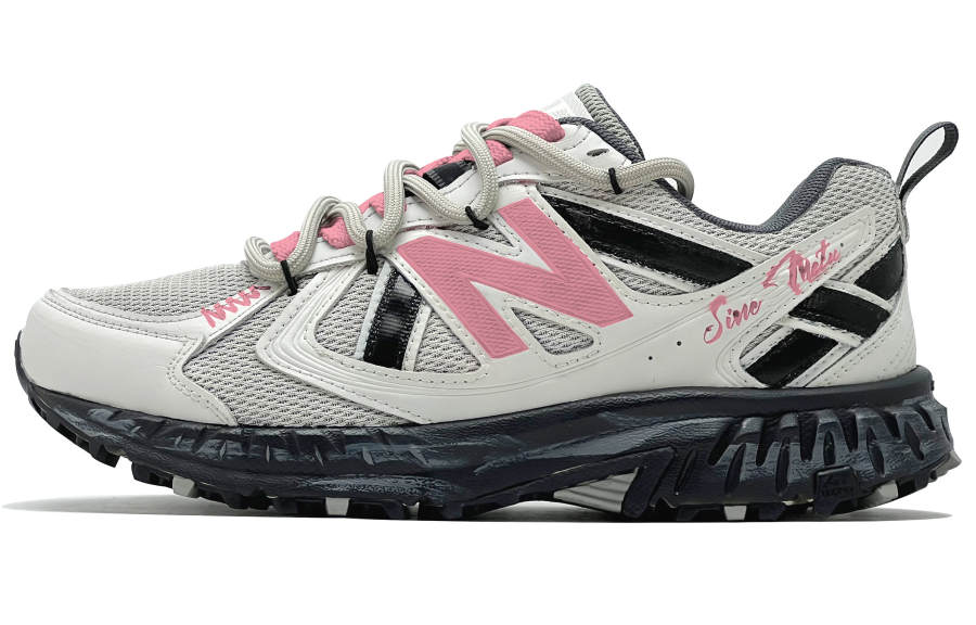New Balance New Balance NB 410 V5 Synthetic Leather, Textile, Mesh Low top Running Shoes Unisex Beige White Pink