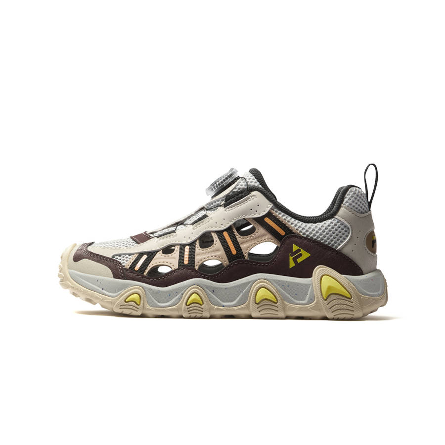 FILA KIDS PERFORMANCE FPF Synthetic Leather, Textile Outdoor Shoes Lotus Gray/Latte Brown Kids'