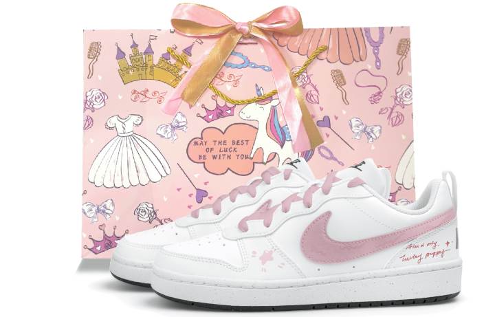 Nike Nike Court Borough 2 Low top Skateboard Shoes White Teenagers