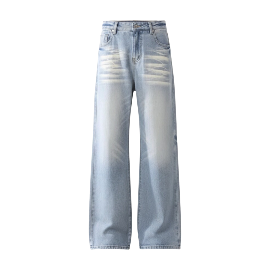 FINDSME GAGA Jeans Women's Moderate Wide Leg Pants