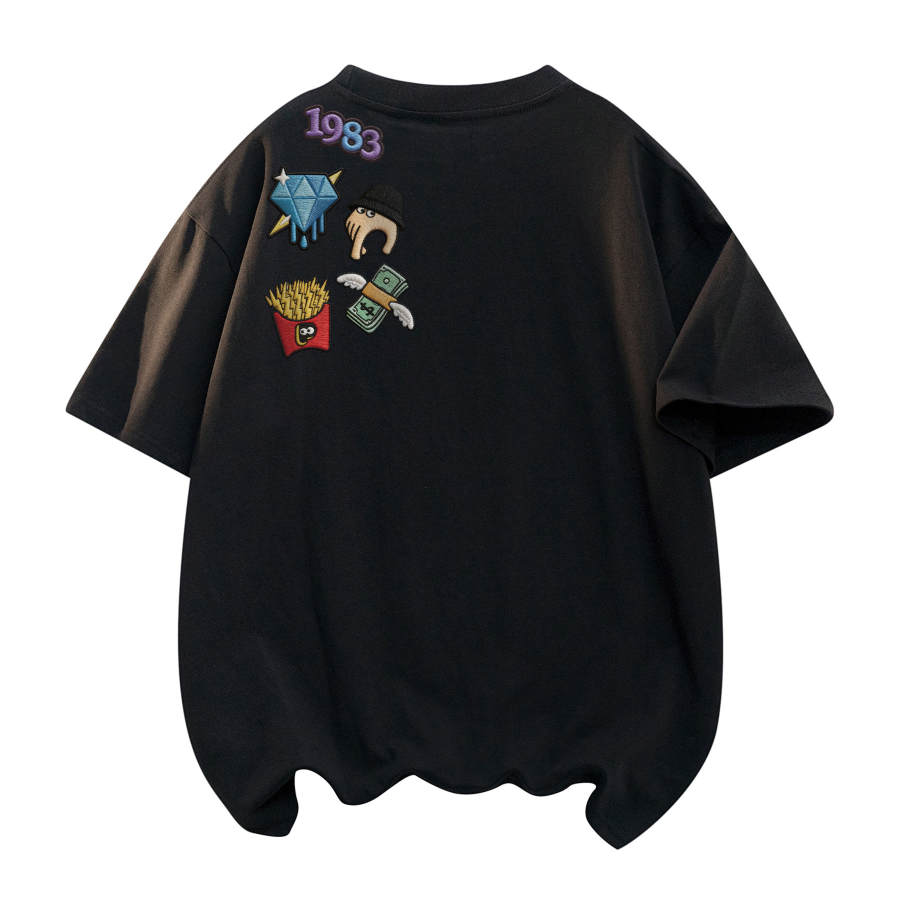 DEERWAY T Shirts Unisex Crew Neck Moderate Straight Fit