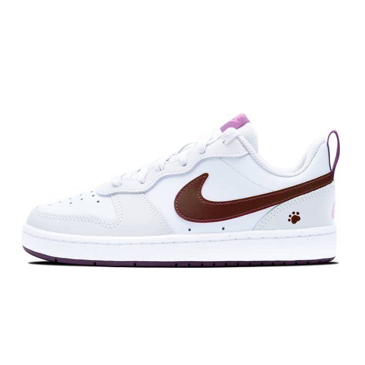 Nike Nike Court Borough Skateboard Shoes Women's Low Top Light Blue/Brown/White