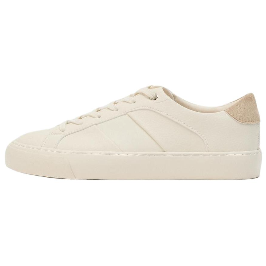 ZARA Pu Low top Skateboard Shoes Women's White