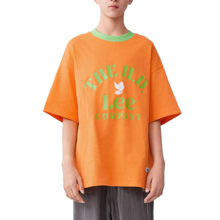 LEE KIDS T Shirts Crew Neck Moderate