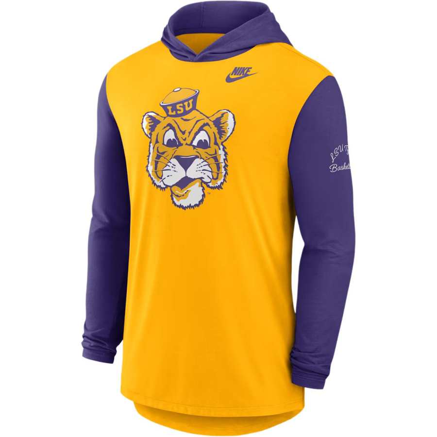 Nike Nike Lsu Campus Legacy Men's Nike Dri-FIT College Long-Sleeve Hooded T-Shirt
