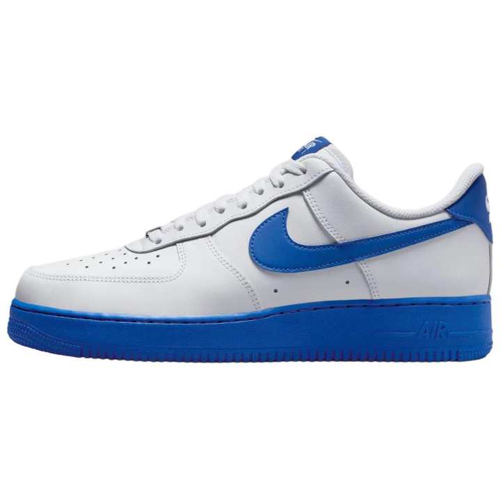 Nike Nike Air Force 1 Breathable Skateboard Shoes Unisex White Blue