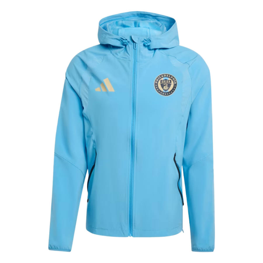 Adidas Adidas Soccer Jerseys Men's Happy Blue/Light Blue Soccer Ball Gold Moderate
