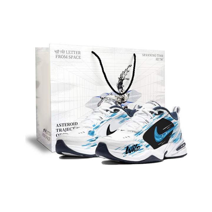 Nike Nike Air Monarch 4 Chunky Sneakers Unisex Low Top Blue/Black