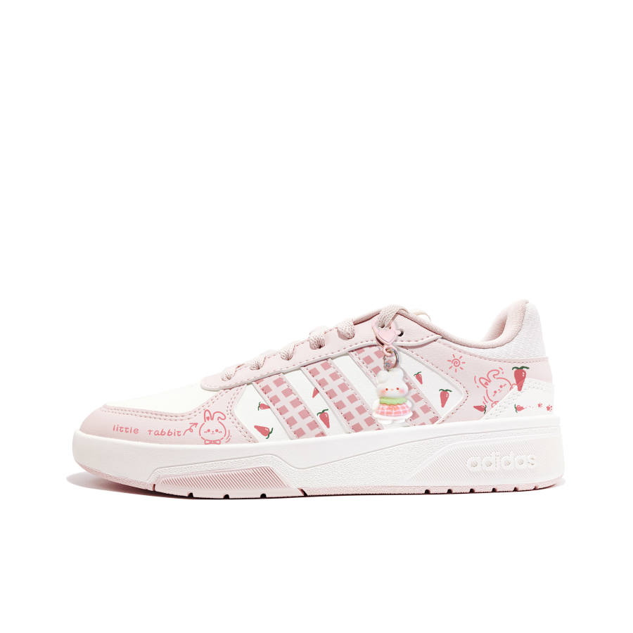 Adidas Adidas COURTBEAT Carrot Bunny Synthetic Leather, Leather Cushioning Abrasion Resistant Slip Resistant Low top