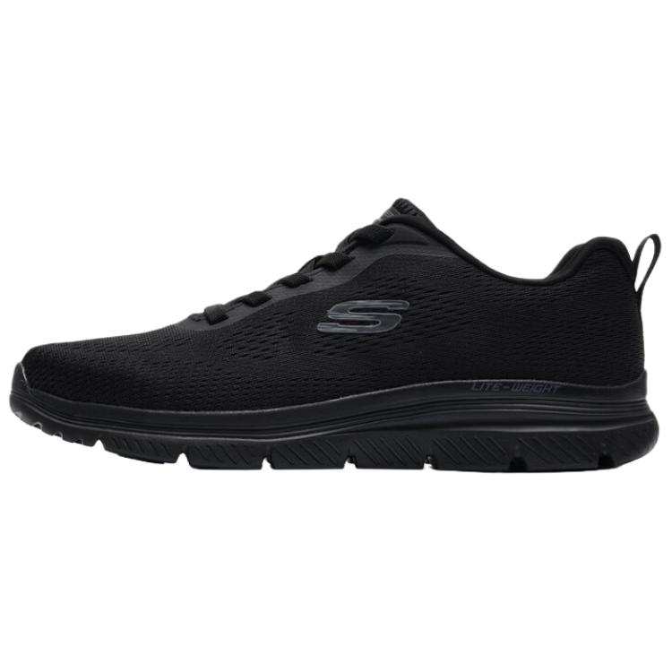 Skechers BURNS 2.0 Fabric Comfortable Breathable Abrasion Resistant Low top Casual Shoes Men's Black