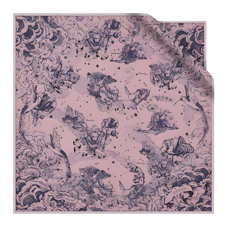 DIOR DIOR Headwraps Women's Pink And Marine Blue