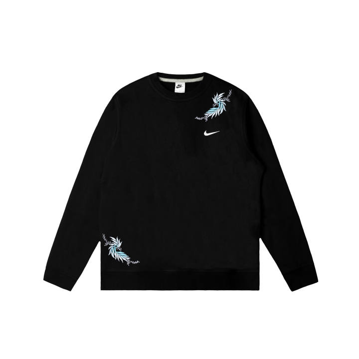 Nike Nike Club Sweatshirts Men's Black Crew Neck Moderate Regular
