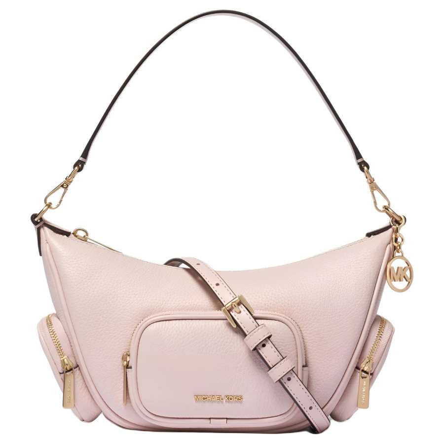 MICHAEL KORS Cow Leather Crescent Bag Handbag Small Women's Pink