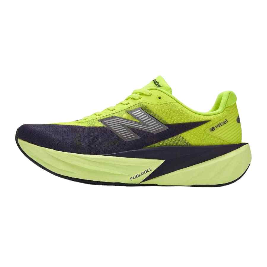 New Balance New Balance FuelCell Rebel V5 Mesh, Synthetic Leather Breathable Low top Running Shoes Women's D Width