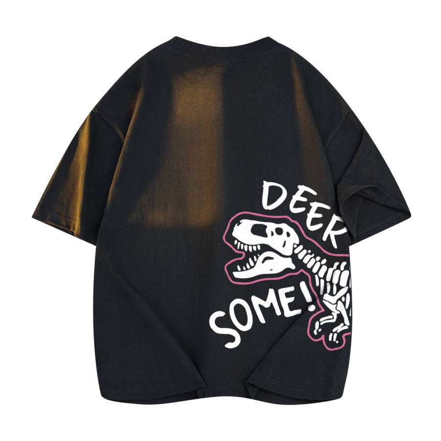 DEERWAY T Shirts Unisex Crew Neck Moderate Straight Fit