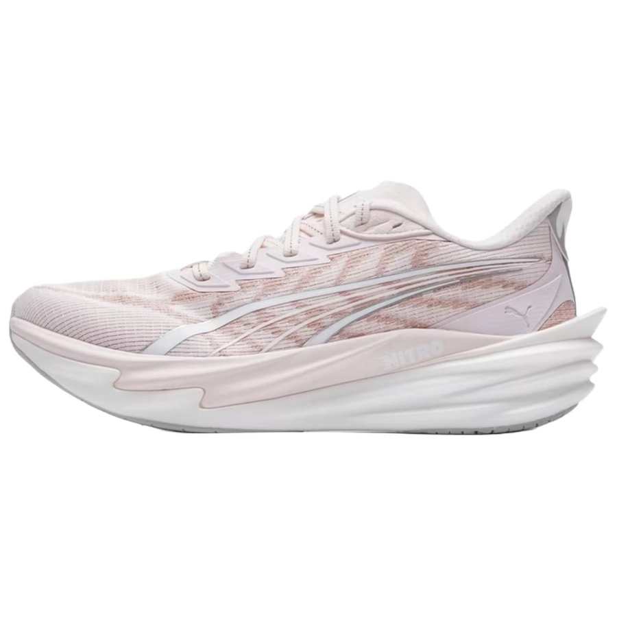 PUMA Deviate Nitro 4 Cushioning Abrasion Resistant Breathable Casual Running Shoes Women's Pink