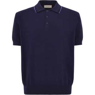 Canali piped polo shirt