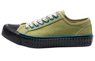 Excelsior Cookies Shoes BOLT POINT Classic Platform Low top Canvas Shoes Unisex Moss Green