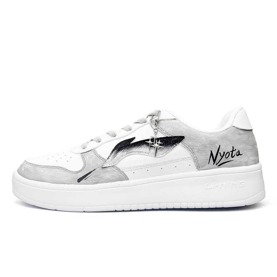 Li-Ning Li Ning Floating Boat Ink Wash Chasing Light Abrasion Resistant, Breathable, Slip Resistant Low top Skateboard Shoes