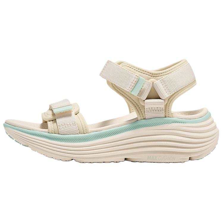 Skechers Max Cushioning Fabric Beach Sandals Women's Natural