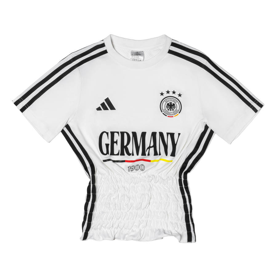 Adidas Adidas T Shirts Women's White Crew Neck Thin Nipped In Waist