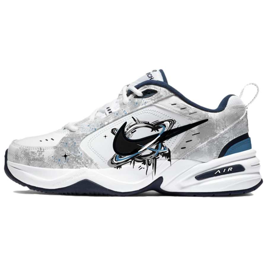 Nike Nike Air Monarch 4 Spacetime Voyager Leather, Textile Abrasion Resistant Slip Resistant Low top Chunky Sneakers Unisex