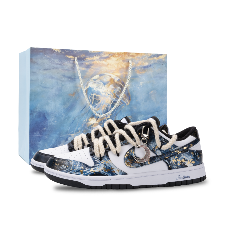 Nike Nike Dunk Monster Lab, Starry Sea Realm Slip Resistant Abrasion Resistant Low top Skateboard Shoes Unisex