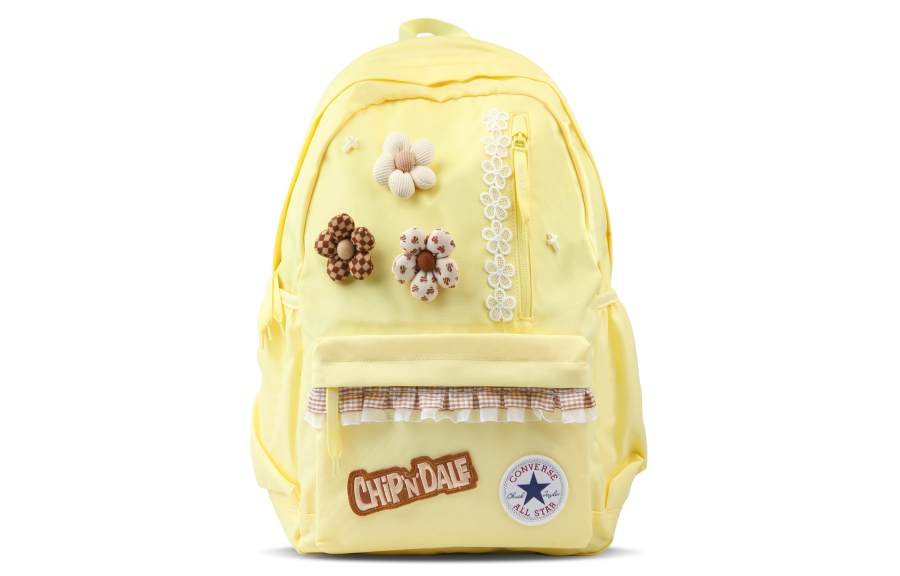 Converse Converse Polyester Backpack Medium Unisex Cream Yellow