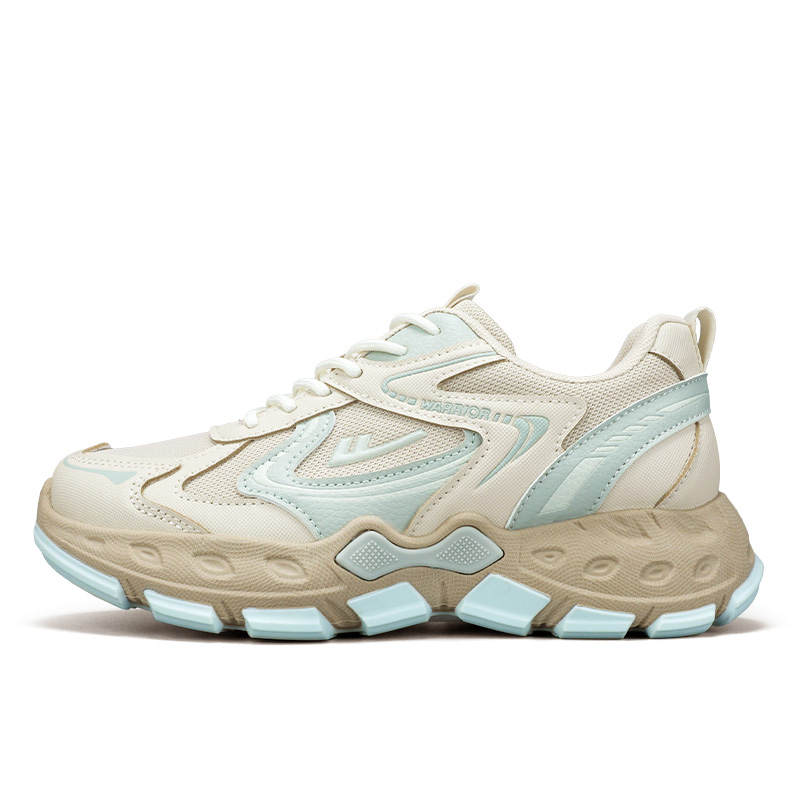 WARRIOR Warrior Cushioning Slip Resistant Abrasion Resistant Breathable Coverage Lightweight Height Increasing Chunky Sneakers