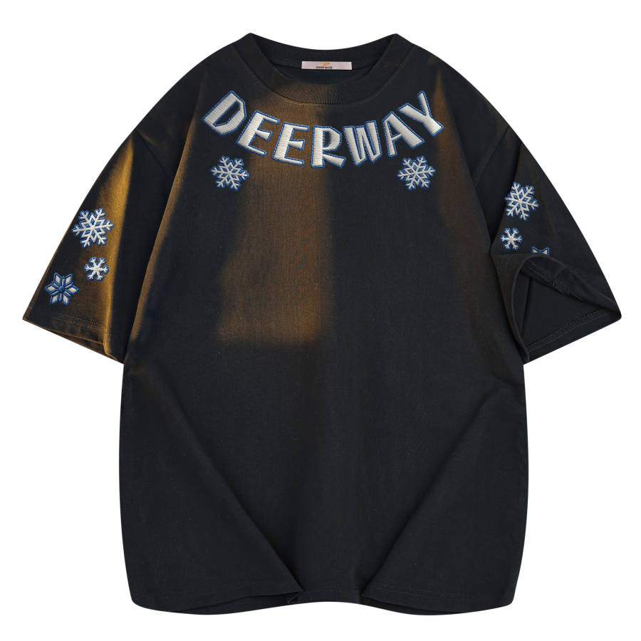 DEERWAY T Shirts Unisex Crew Neck Moderate Straight Fit