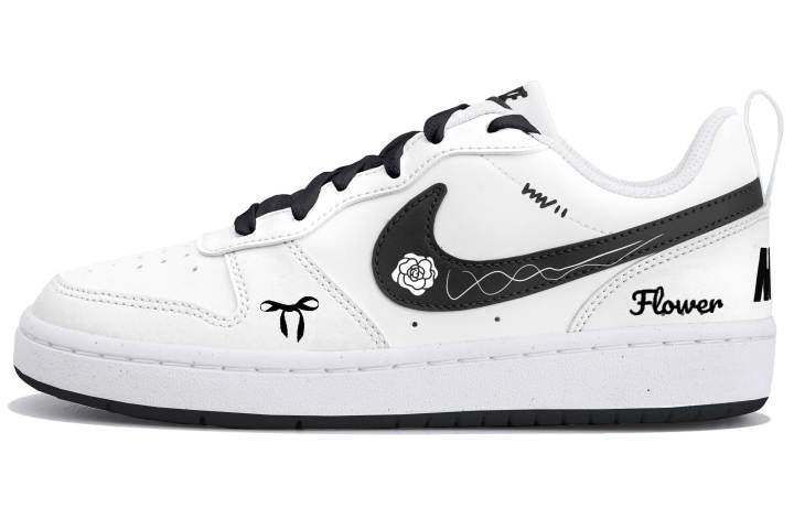 Nike Nike Court Borough 2 Low top Skateboard Shoes White Teenagers