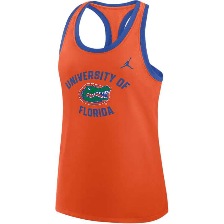 Jordan Jordan Florida Uni Name Women's Jordan Brand College Racerback Tank Top