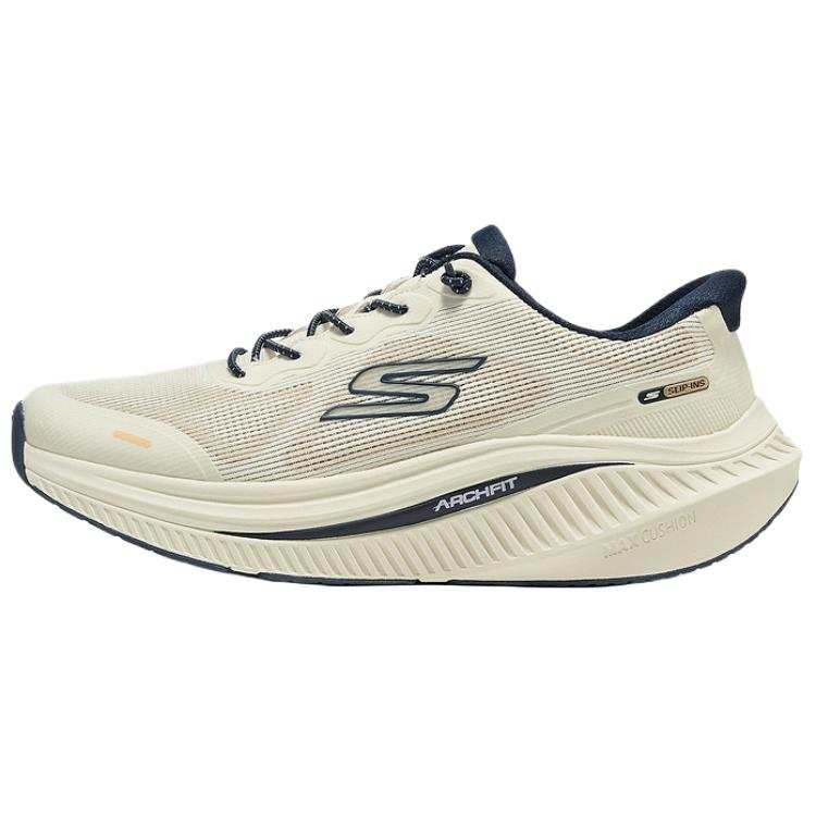 Skechers GO WALK Max Cushioning Support Walking Shoes Men's Ivory