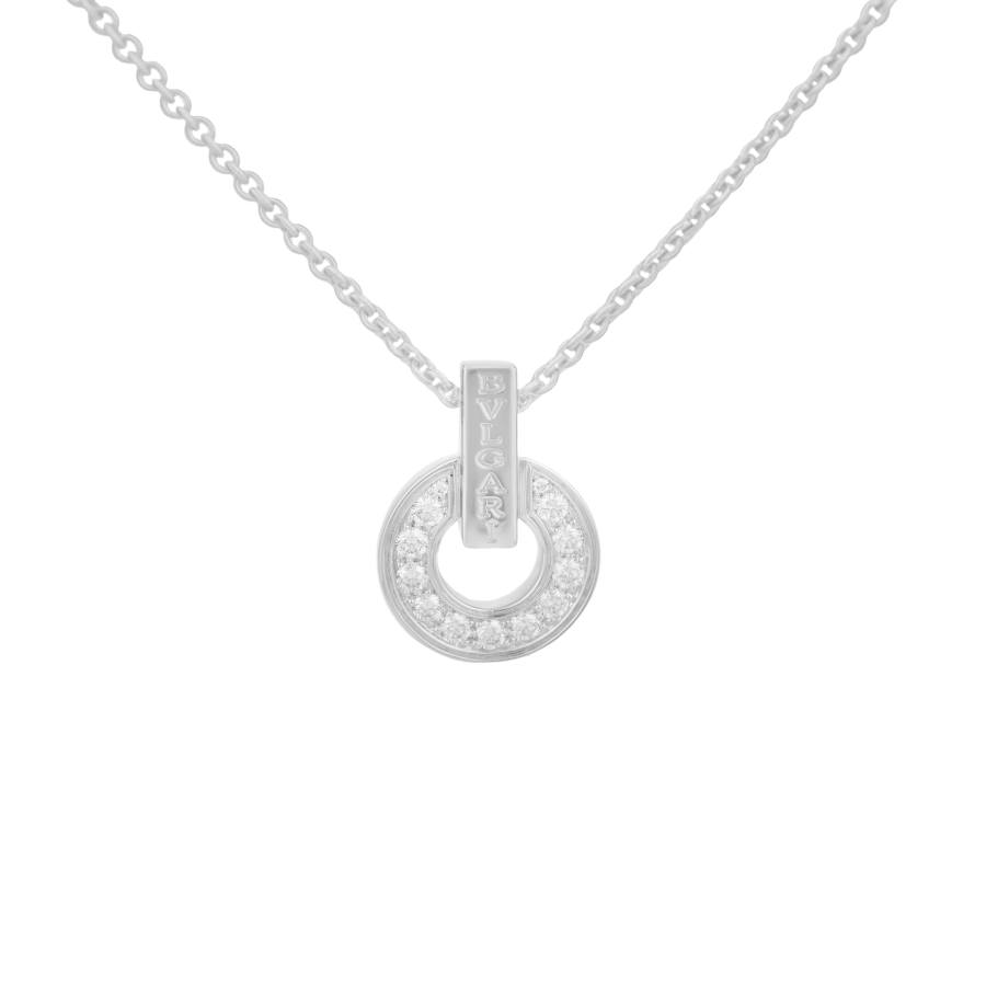 BVLGARI Series 18K Gold Diamond Necklaces Unisex