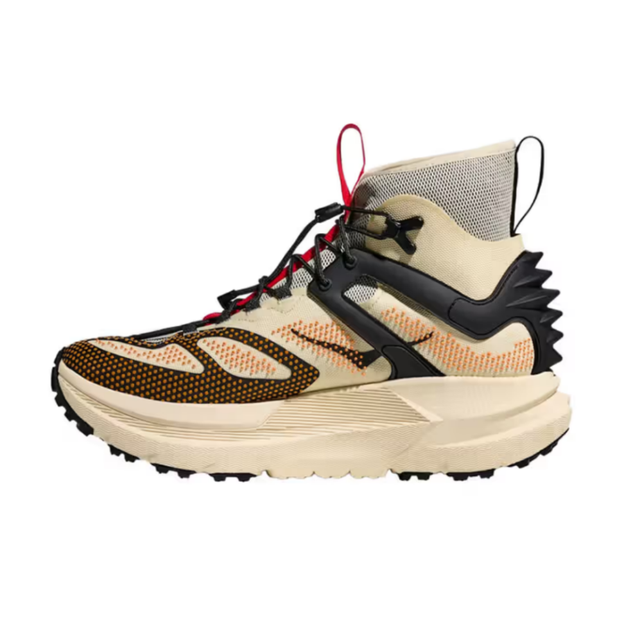 HOKA ONE ONE Mafate X Abrasion Resistant Mountaineering Hiking Shoes Unisex Ecru