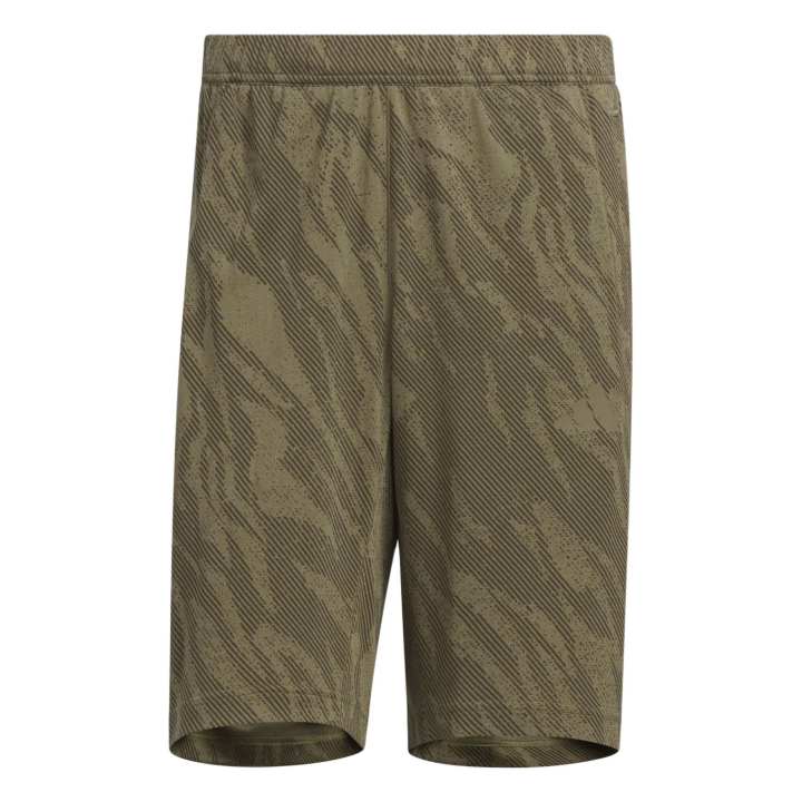 Adidas Adidas Performance Tech Essentials Cool Touch Regular Fit Camo AOP 9 Inch Casual Shorts Men's