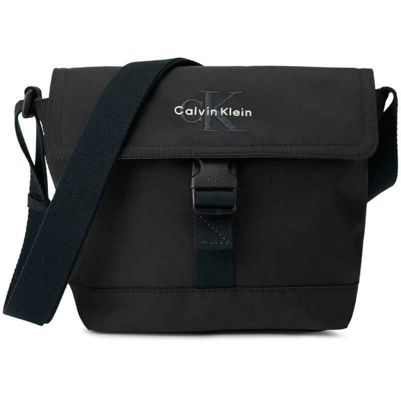 CALVIN KLEIN Fabric Crossbody Bags Small Men's Space Black