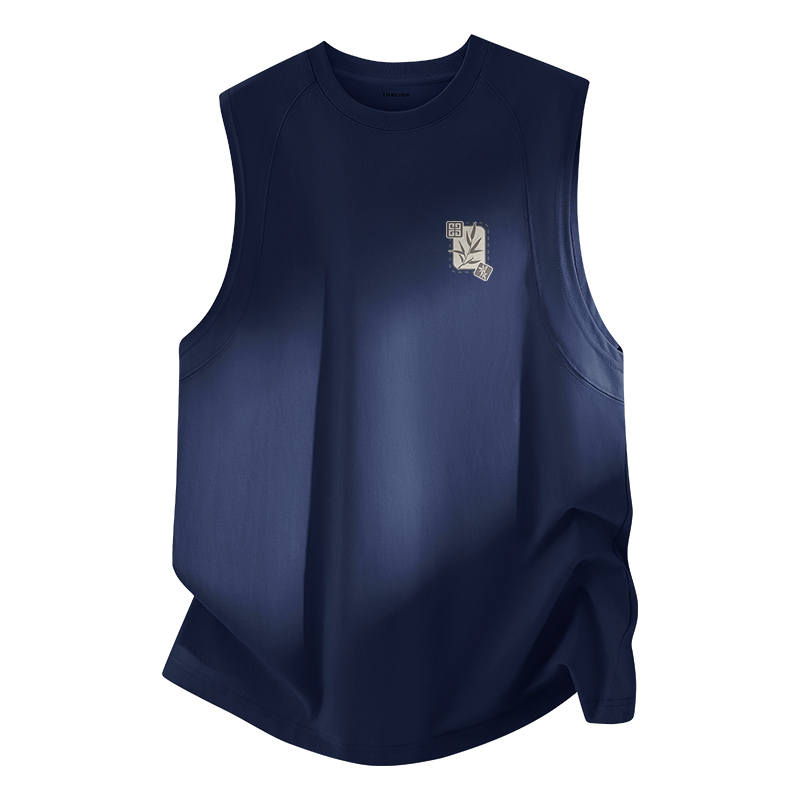 Tonlion Tank Tops Unisex Crew Neck Thin Straight Fit