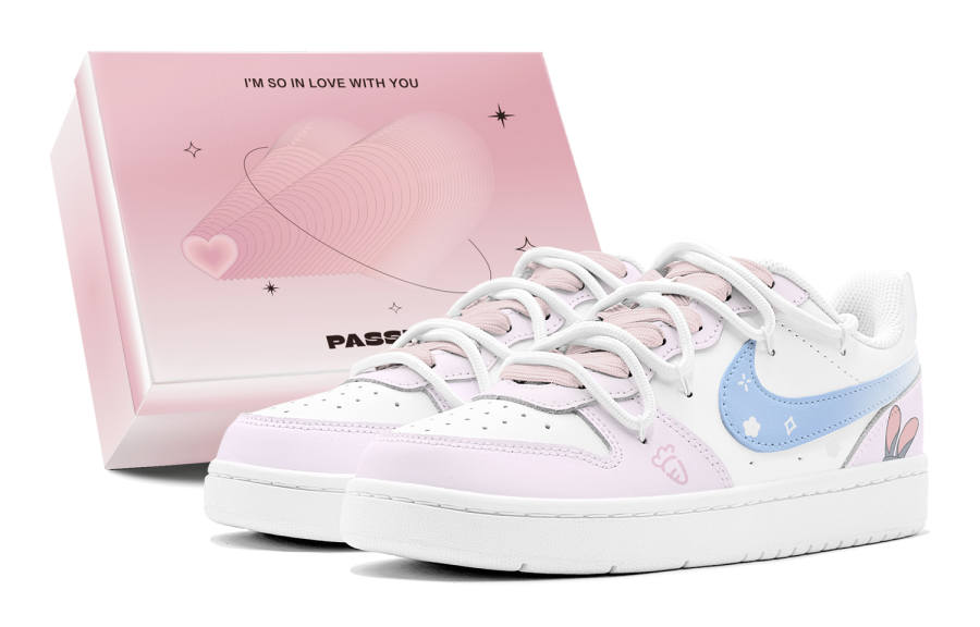 Nike Nike Court Borough Couple's, Romantic Treats, Adorable Carrot Rabbit, Cute Anti Aging Low top Casual Skateboard Shoes