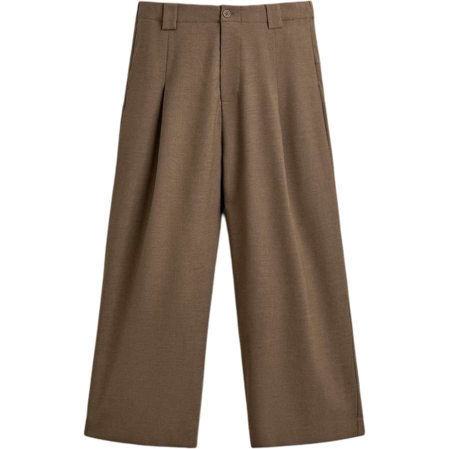 ZARA Casual Pants Unisex Brown Yellow Moderate Straight Fit Pants