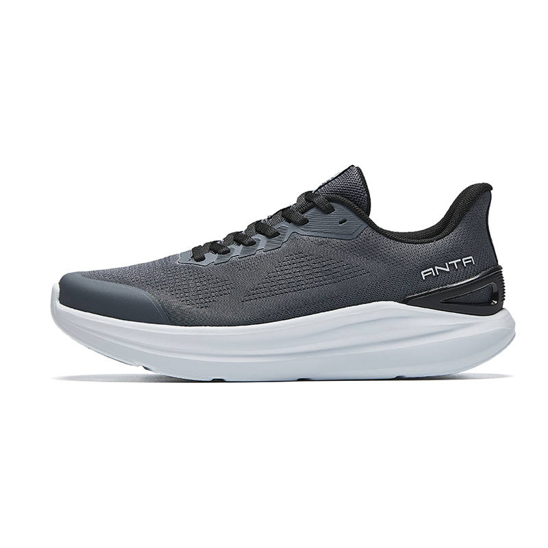Anta Shen Xing LITE Textile, Rubber Low top Athletic Shoes Men's Men's Gray Clothing