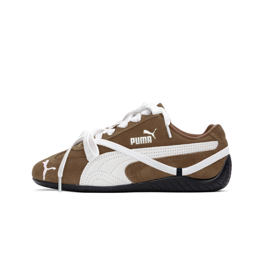 PUMA Speedcat Go OG Cow Split Leather Abrasion Resistant Low top Racing Shoes Unisex Brown
